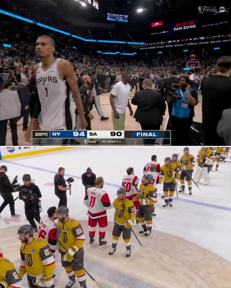 华体会体育登录入口-相隔一天！文班昨日失利后径直离场 今日NHL亚军列队与冠军握手